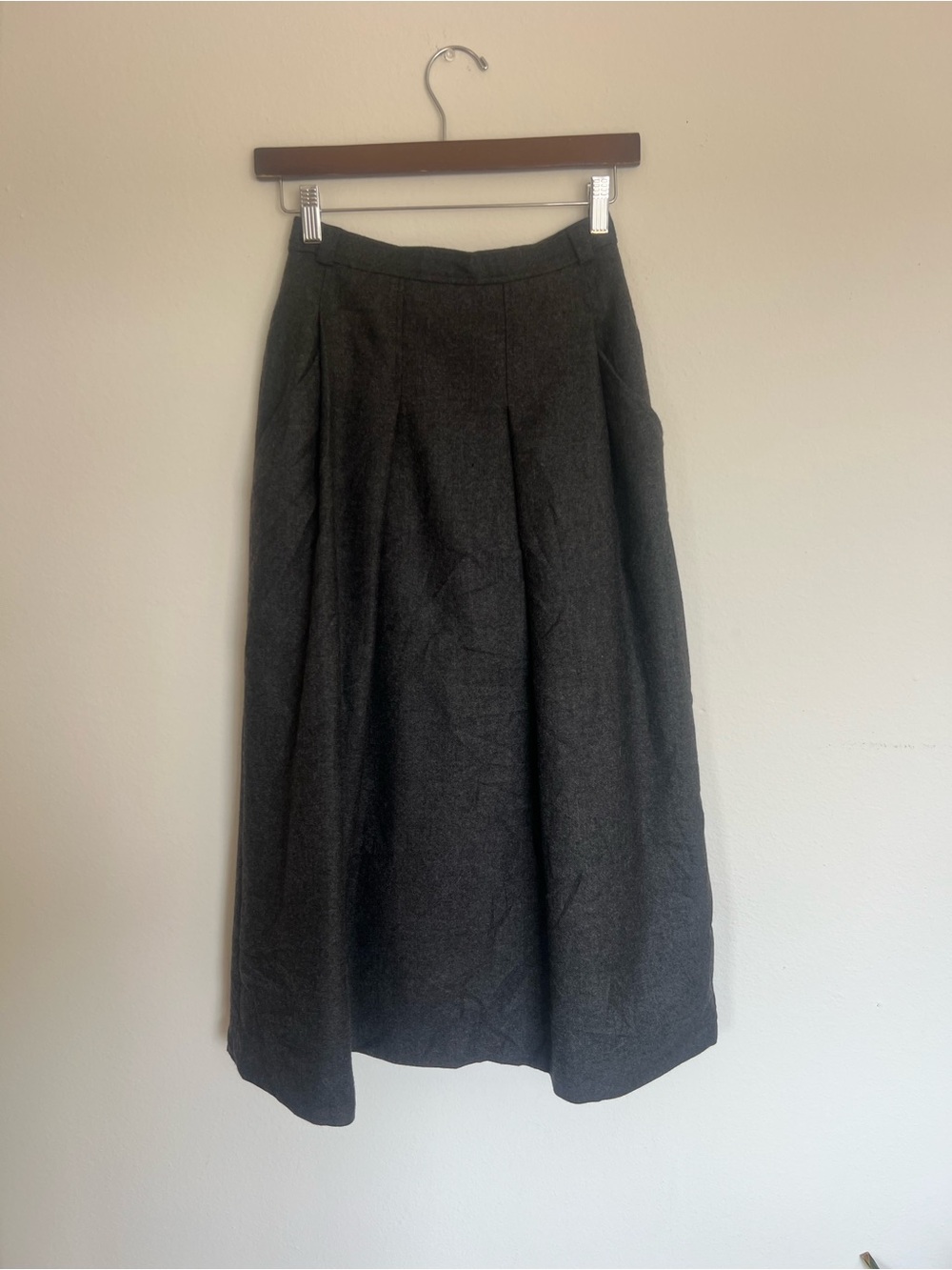 Giorgio Armani Charcoal Midi Skirt